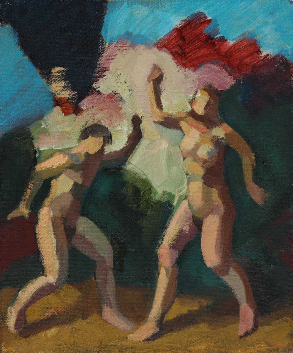 Untitled; oil on canvas, 30 x 25 cm, 2018